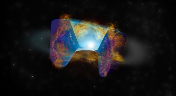 Впервые замечена вспышка сверхновой от слияния звезд