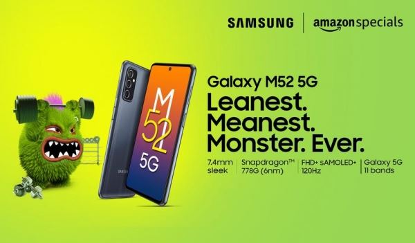 <br />
						Samsung объявила стоимость смартфона Galaxy M52 5G с экраном на 120 Гц и чипом Snapdragon 778G<br />
					